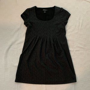 charcoal empire waste mini dress